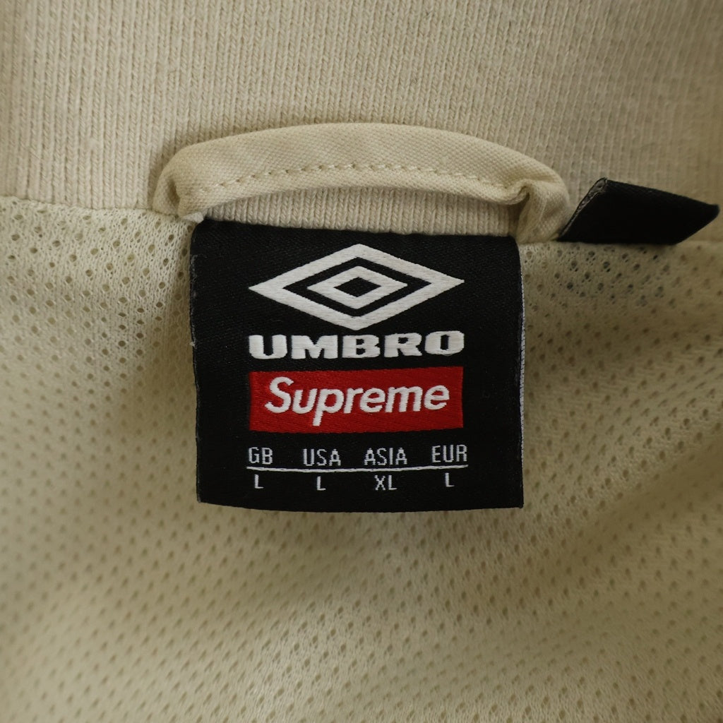 SUPREME(シュプリーム) 26SS ×UMBRO Cotton Ripstop Track Jacket アンブロ コットン リップストップ トラックジャケット アイボリー