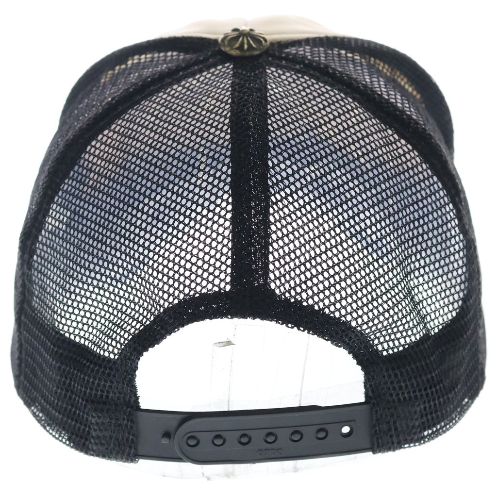 CHROME HEARTS(クロムハーツ) OLD TRUCKER CAP オールド CH FUCK パッチ メッシュ トラッカーキャップ 帽子 ブラック/ホワイト