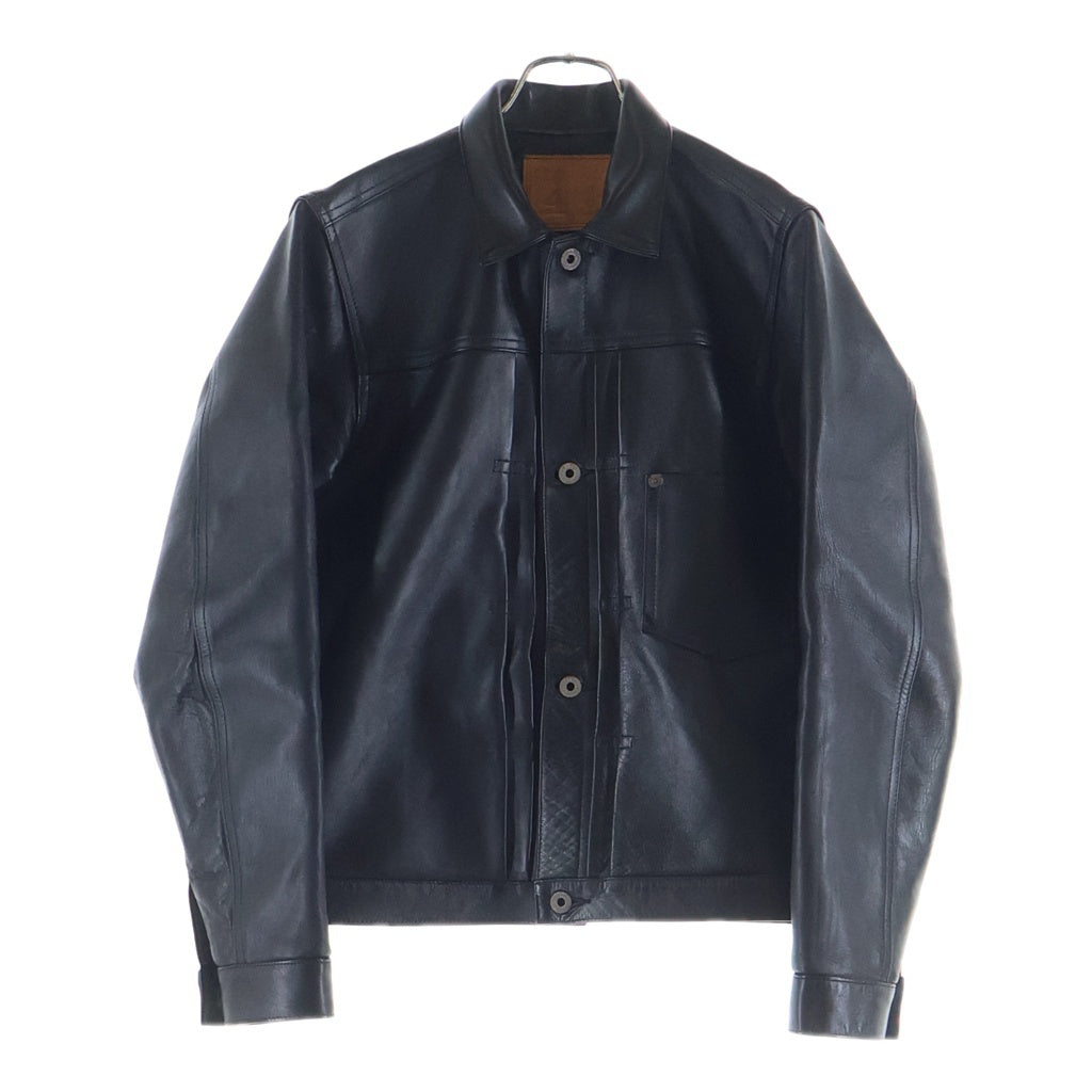 JELADO(ジェラード) 44 LETHER JACKET フロント月桂樹ボタン ホースハイド レザージャケット ブラック