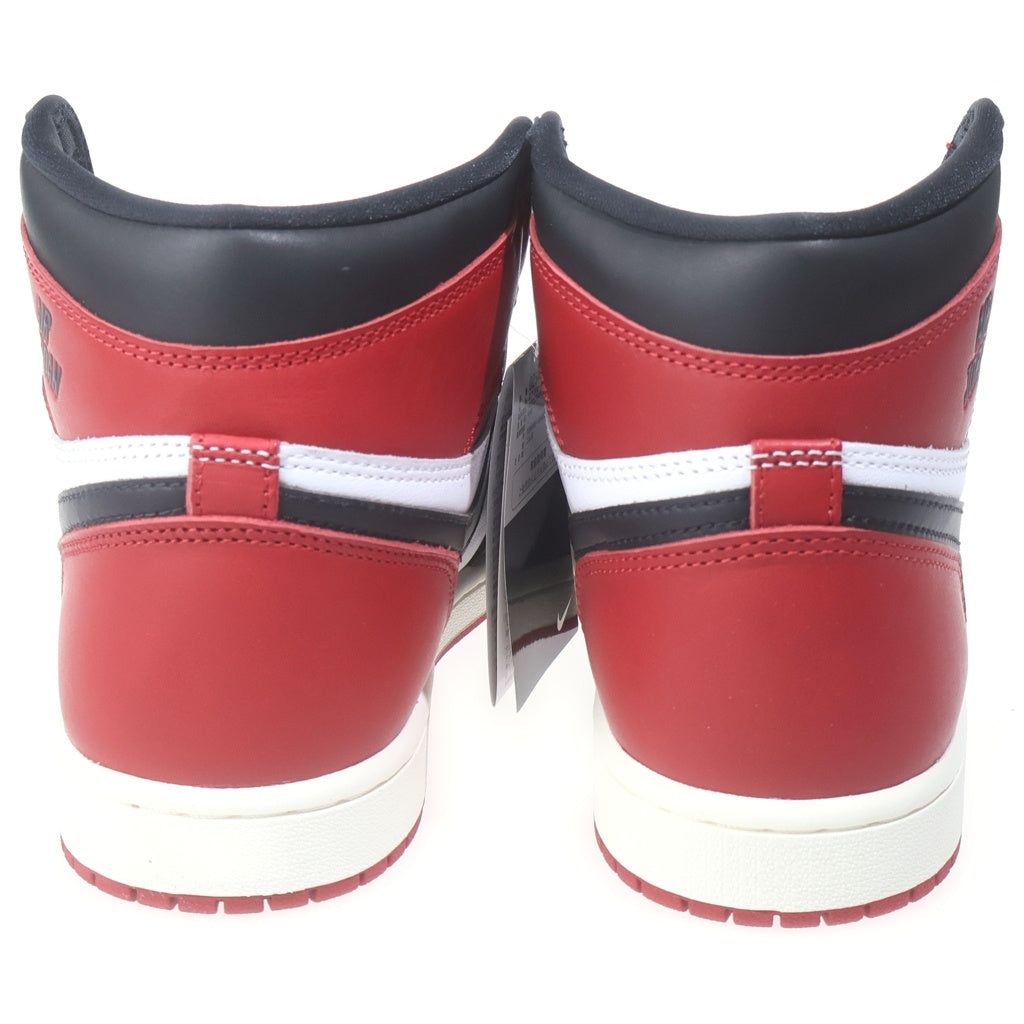 NIKE(ナイキ) AIR JORDAN 1 RETRO HIGH OG DZ5485-106 エアジョーダン1 レトロ ハイ OG ハイカットスニーカー シューズ ホワイト/レッド ブラック US8.5/26.5cm