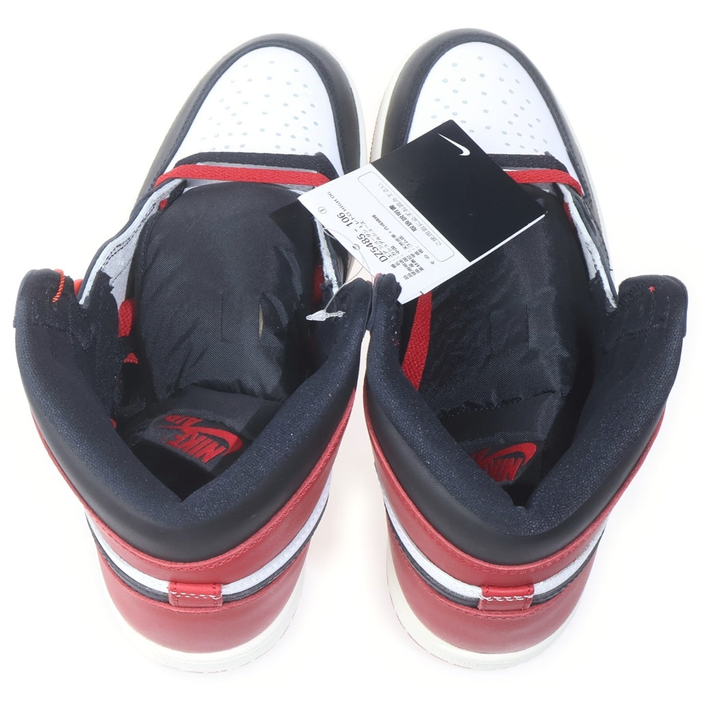 NIKE(ナイキ) AIR JORDAN 1 RETRO HIGH OG DZ5485-106 エアジョーダン1 レトロ ハイ OG ハイカットスニーカー シューズ ホワイト/レッド ブラック US8.5/26.5cm