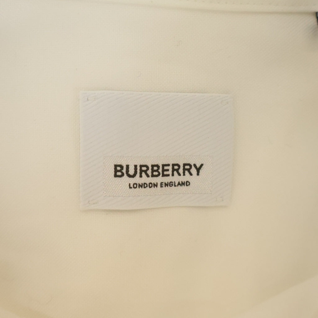 BURBERRY(バーバリー) ホースフェリー ロゴプリント ボタンダウン 長袖シャツ ホワイト 8036768