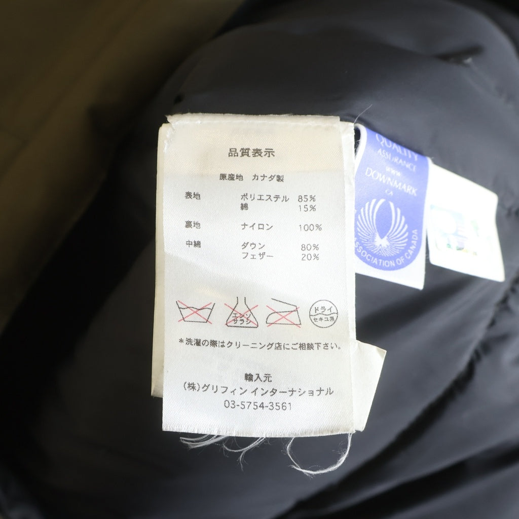 CANADA GOOSE(カナダグース) WINDSOR VEST ウィンザー スタンドカラー ダウンベスト カーキ 4131JM