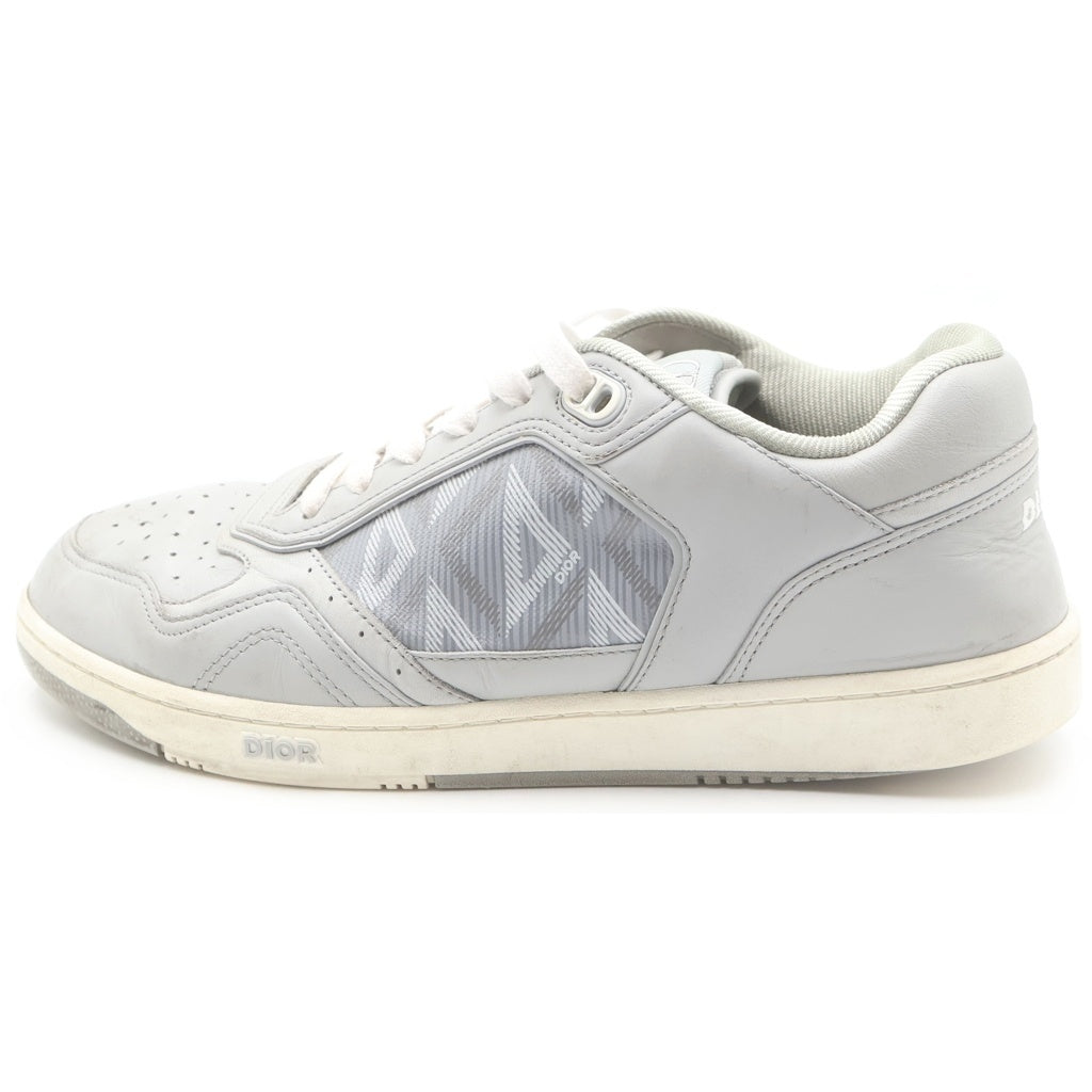 Christian Dior(クリスチャンディオール) B27 CD ダイヤモンド柄 レザー ローカット スニーカー グレー 3SN272ZPP_H868