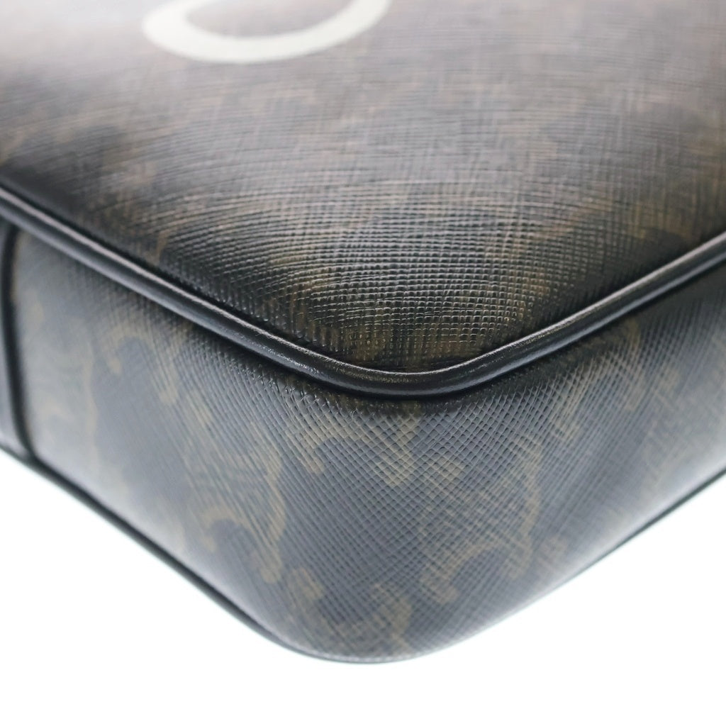 CELINE(セリーヌ) トリオンフ コーテッドキャンバス ミディアム ショルダーバッグ ブラウン F-DR-2242 レディース