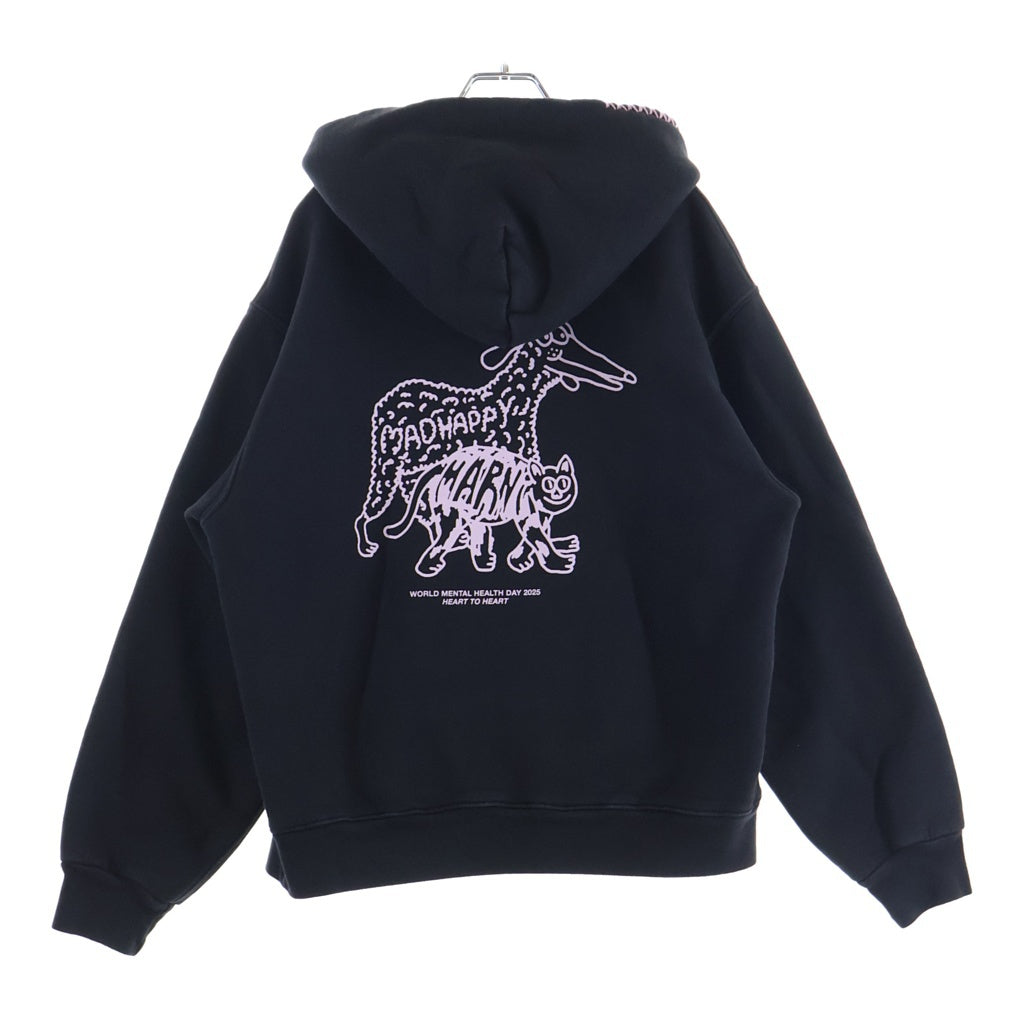 MARNI(マルニ) ×Madhappy Hoodie マッドハッピー フーディー プルオーバー スウェットパーカー ブラック FUMU0160P0UMH001