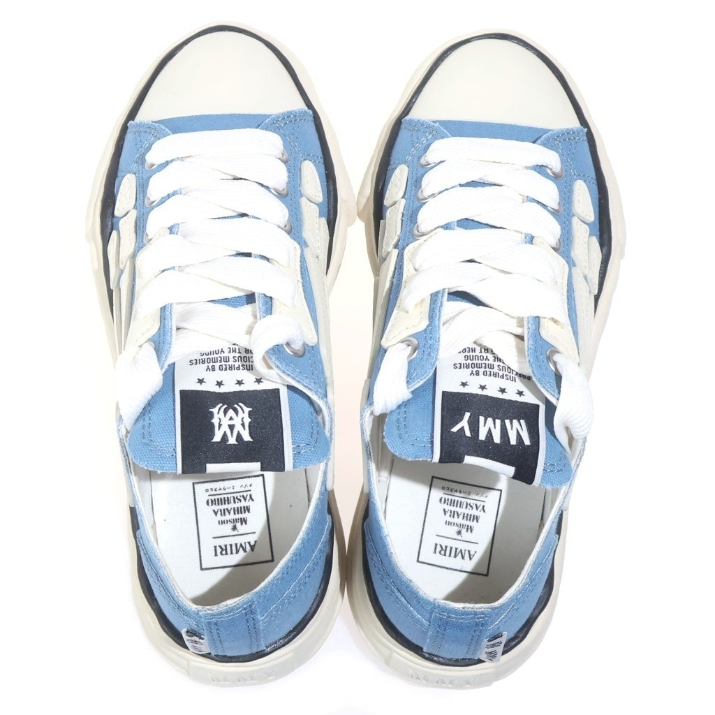 AMIRI(アミリ) ×Maison MIHARA YASUHIRO PETERSON OG Sole Canvas Low-top Sneaker C13FW701 ピーターソン OG ソール キャンバス ロートップスニーカー ライトブルー/ホワイト