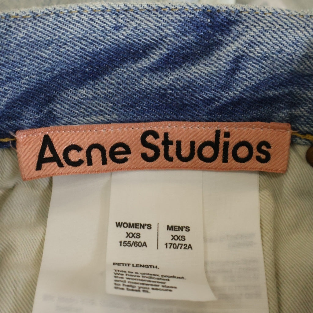 Acne Studios(アクネ ストゥディオズ) 1981 U TRAFALGAR ルーズフィット バギーデニムパンツ ライトブルー レディース C00096