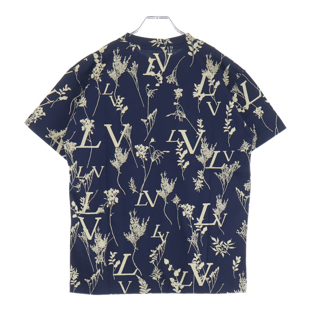 LOUIS VUITTON(ルイヴィトン) 20AW LV Leaf Discharge Allover T-Shirt LVリーフディスチャージ 半袖Tシャツ カットソー ネイビー RM220M UYM HJY04W