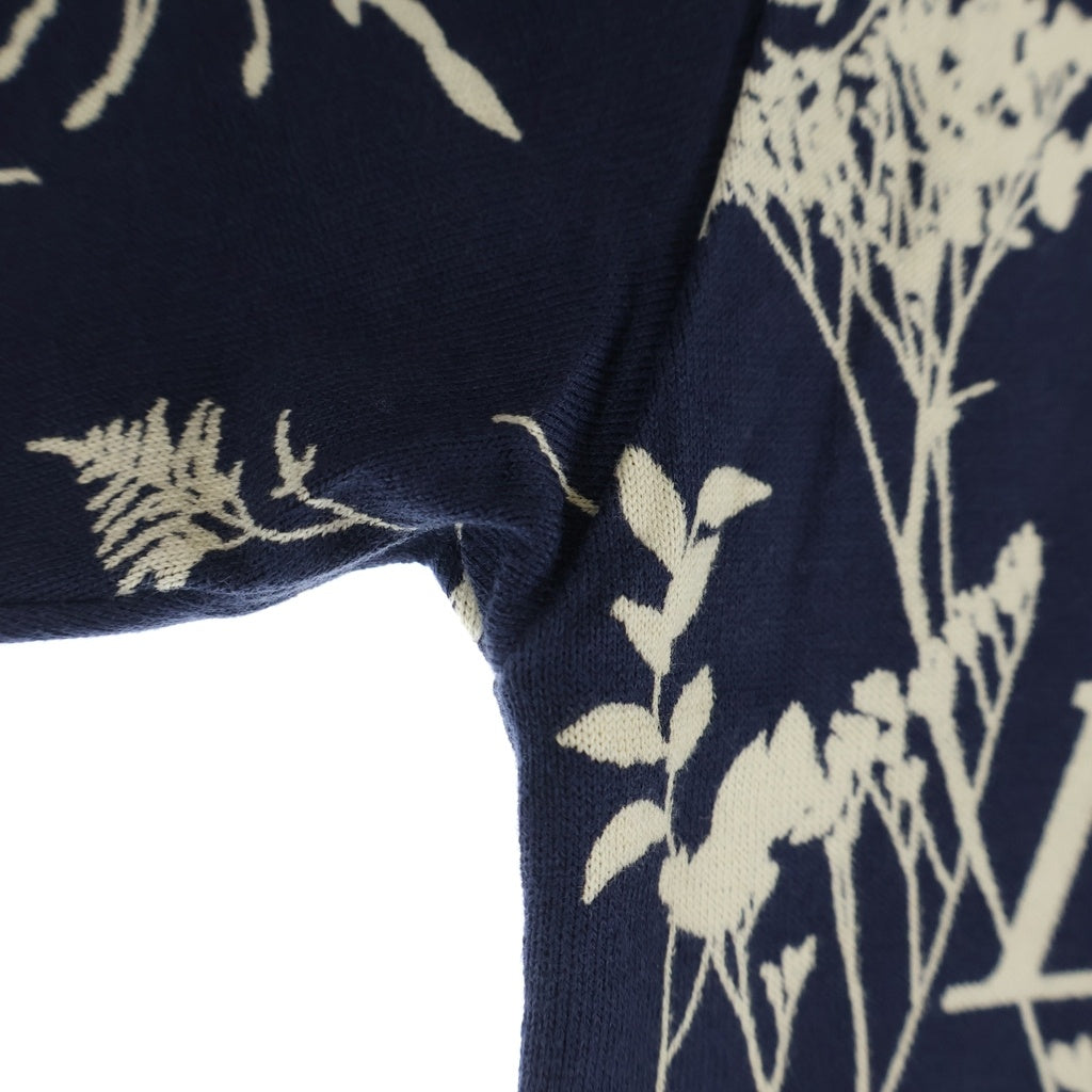 LOUIS VUITTON(ルイヴィトン) 20AW LV Leaf Discharge Allover T-Shirt LVリーフディスチャージ 半袖Tシャツ カットソー ネイビー RM220M UYM HJY04W