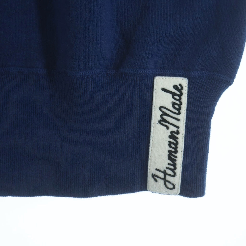 HUMAN MADE(ヒューマンメイド) TSURIAMI SWEATSHIRT ツリアミ クルーネック スウェット ブルー HM30CS028