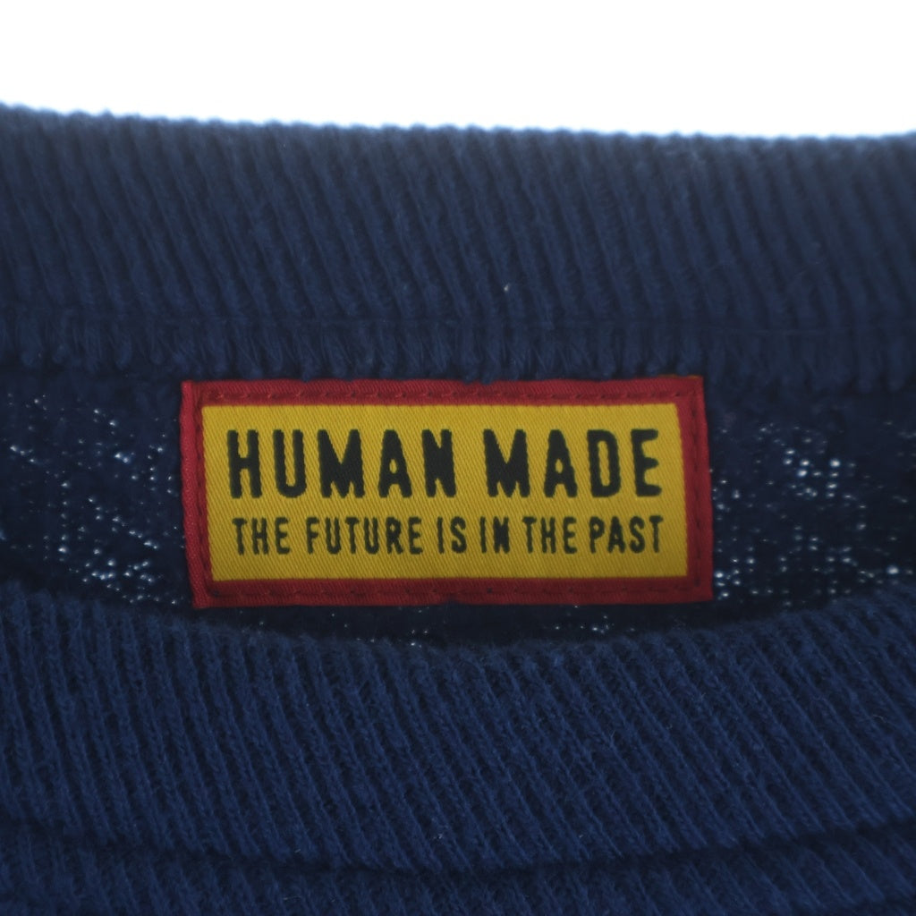 HUMAN MADE(ヒューマンメイド) TSURIAMI SWEATSHIRT ツリアミ クルーネック スウェット ブルー HM30CS028