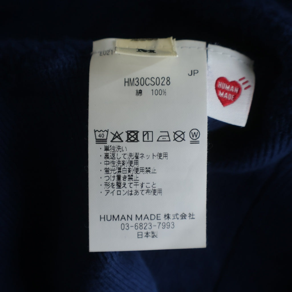HUMAN MADE(ヒューマンメイド) TSURIAMI SWEATSHIRT ツリアミ クルーネック スウェット ブルー HM30CS028