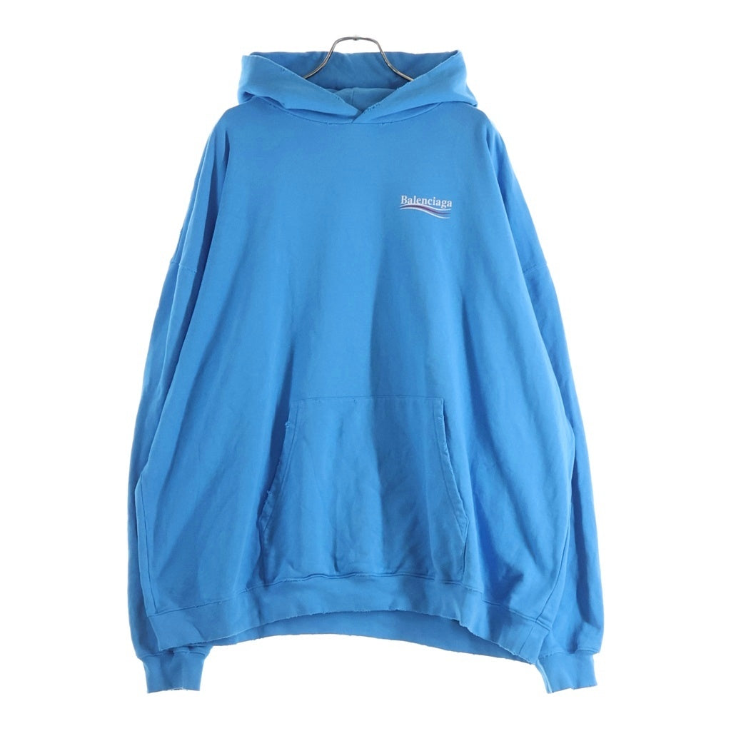 BALENCIAGA(バレンシアガ) Political Campaign Large Fit Hoodie ポリティカル キャンペーン ラージフィット フーディー パーカー ブルー 620973 TNVG6