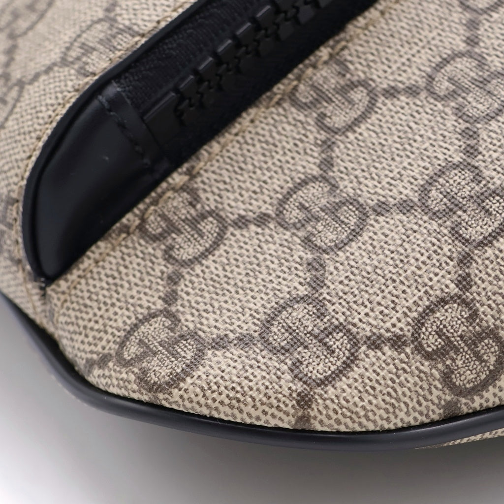 GUCCI(グッチ) GGスプリーム ベルト ショルダー ボディバッグ 779843 ブラウン/ブラック
