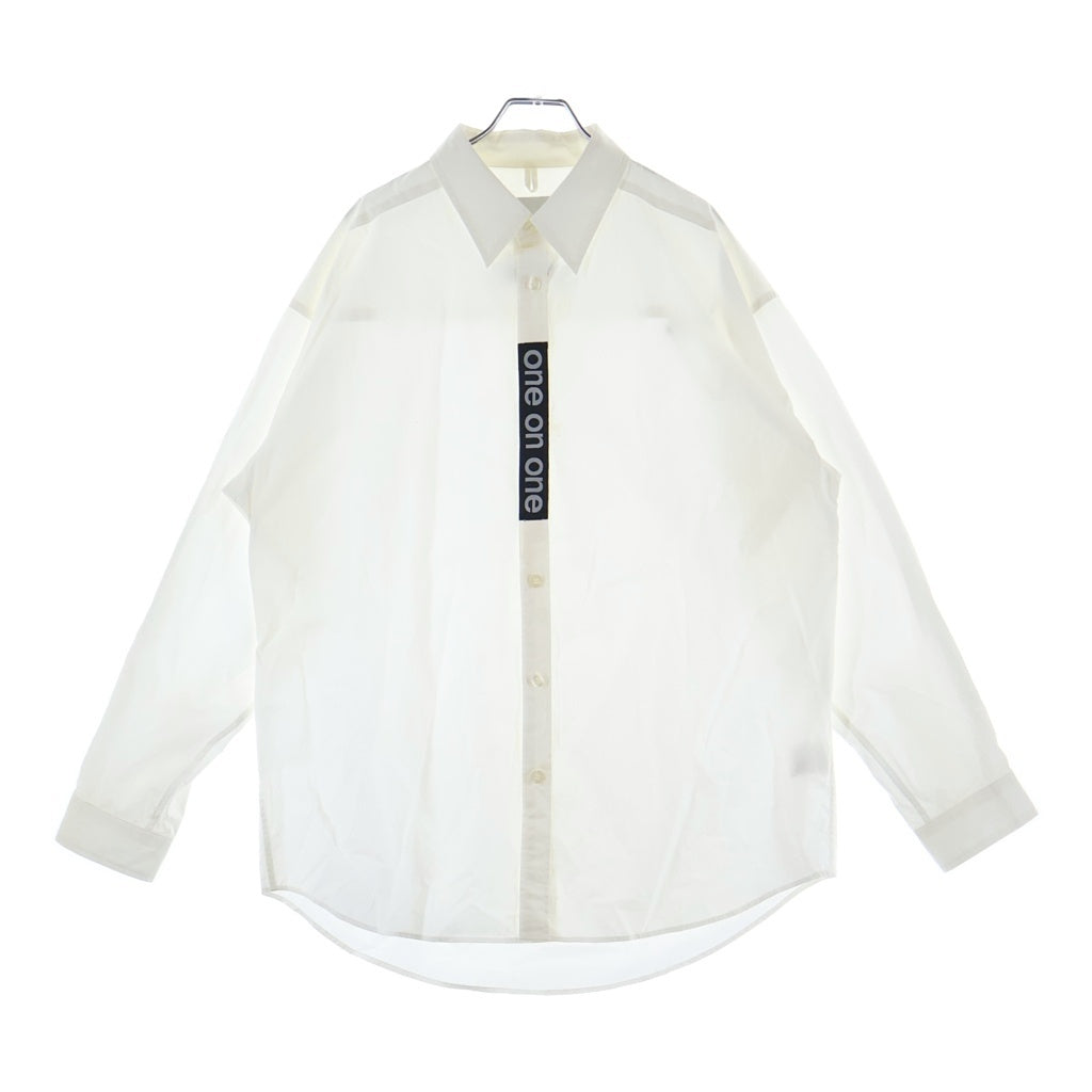 WTAPS(ダブルタップス) 22AW ×UNDERCOVER ONE ON ONE アンダーカバー ワンオンワン コットン 長袖シャツ ホワイト UC2B9401