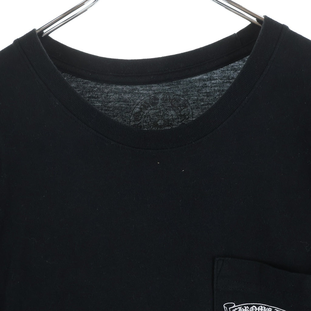 CHROME HEARTS(クロムハーツ) Floral Cross L/S Tee バックフローラルクロス クルーネック 半袖Tシャツ カットソー ブラック