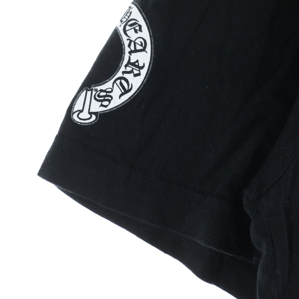 CHROME HEARTS(クロムハーツ) Floral Cross L/S Tee バックフローラルクロス クルーネック 半袖Tシャツ カットソー ブラック