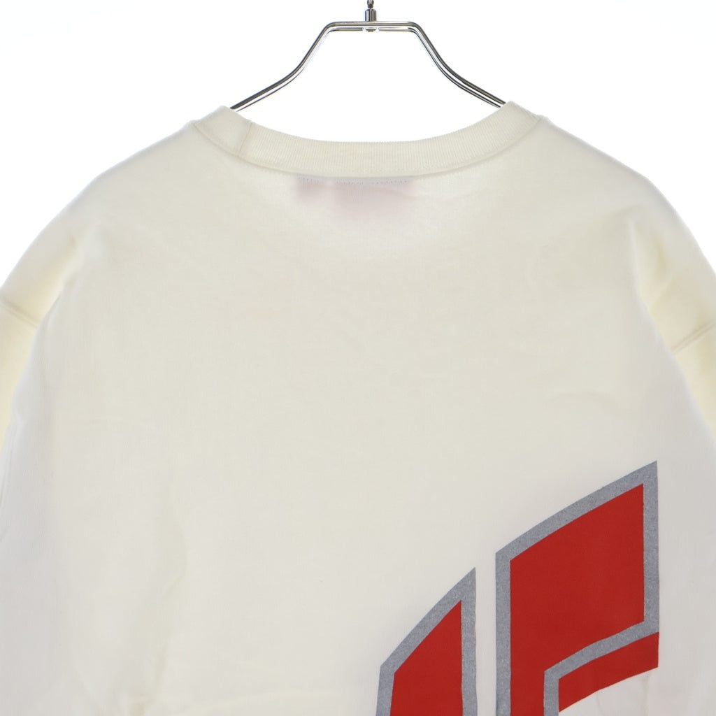SUPREME シュプリーム 21AW Side Arc Crewneck アーチロゴ クルーネック 長袖スウェット トレーナー ホワイト SUPREME(シュプリーム) 21AW Side Arc Crewneck アーチロゴ クルー