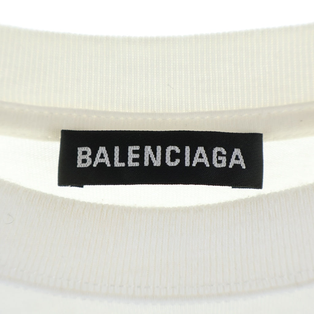 BALENCIAGA(バレンシアガ) 19SS Symbolic Logo Print Tee シンボリックロゴプリント クルーネック 半袖Tシャツ カットソー ホワイト 620969 TIV50