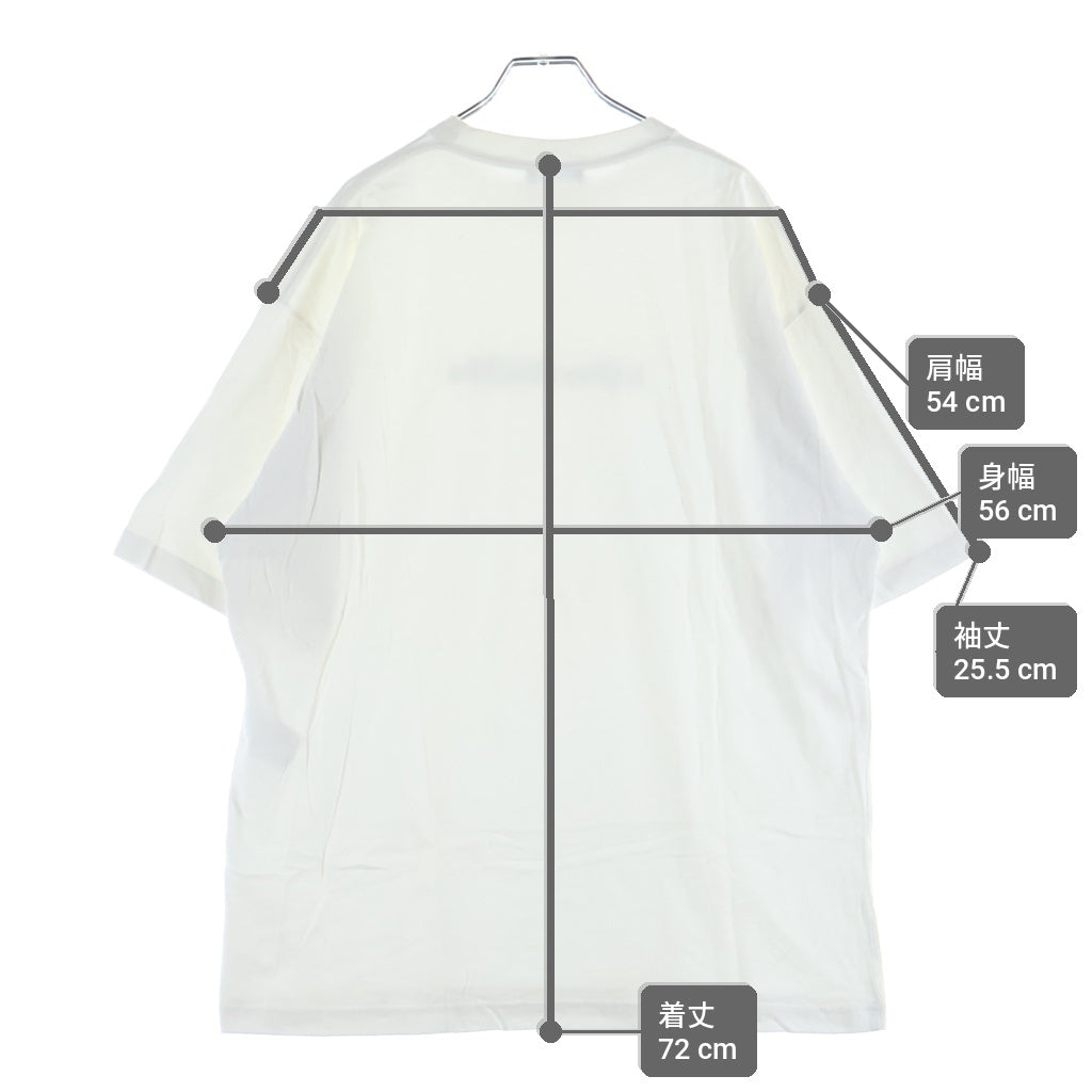 BALENCIAGA(バレンシアガ) 19SS Symbolic Logo Print Tee シンボリックロゴプリント クルーネック 半袖Tシャツ カットソー ホワイト 620969 TIV50