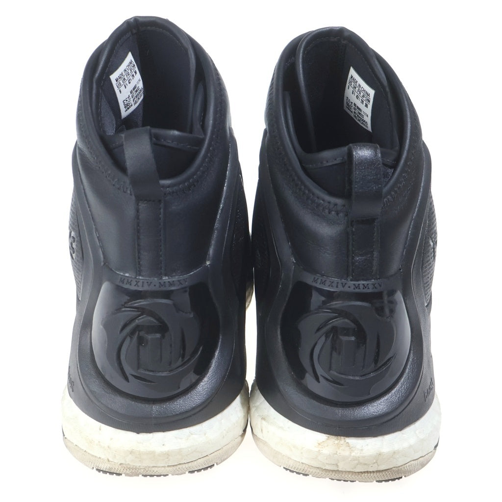 Y-3(ワイスリー) D-ROSE 5 D96332 フロントジップ ハイカットスニーカー ブラック US9/27cm