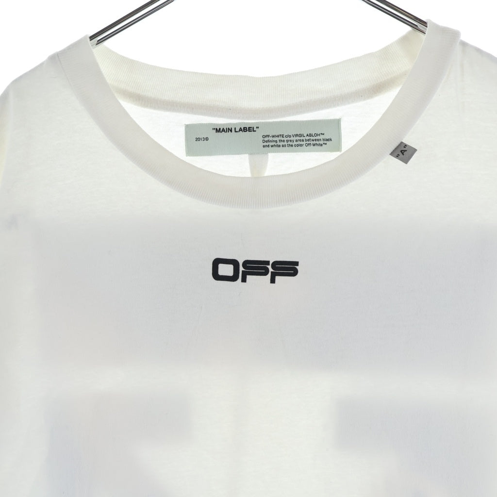 OFF-WHITE(オフホワイト) 20SS CARAVAGGIO ARROW S/S TEE バックアロープリント クルーネック半袖Tシャツ カットソー ホワイト OMAA027S20185004