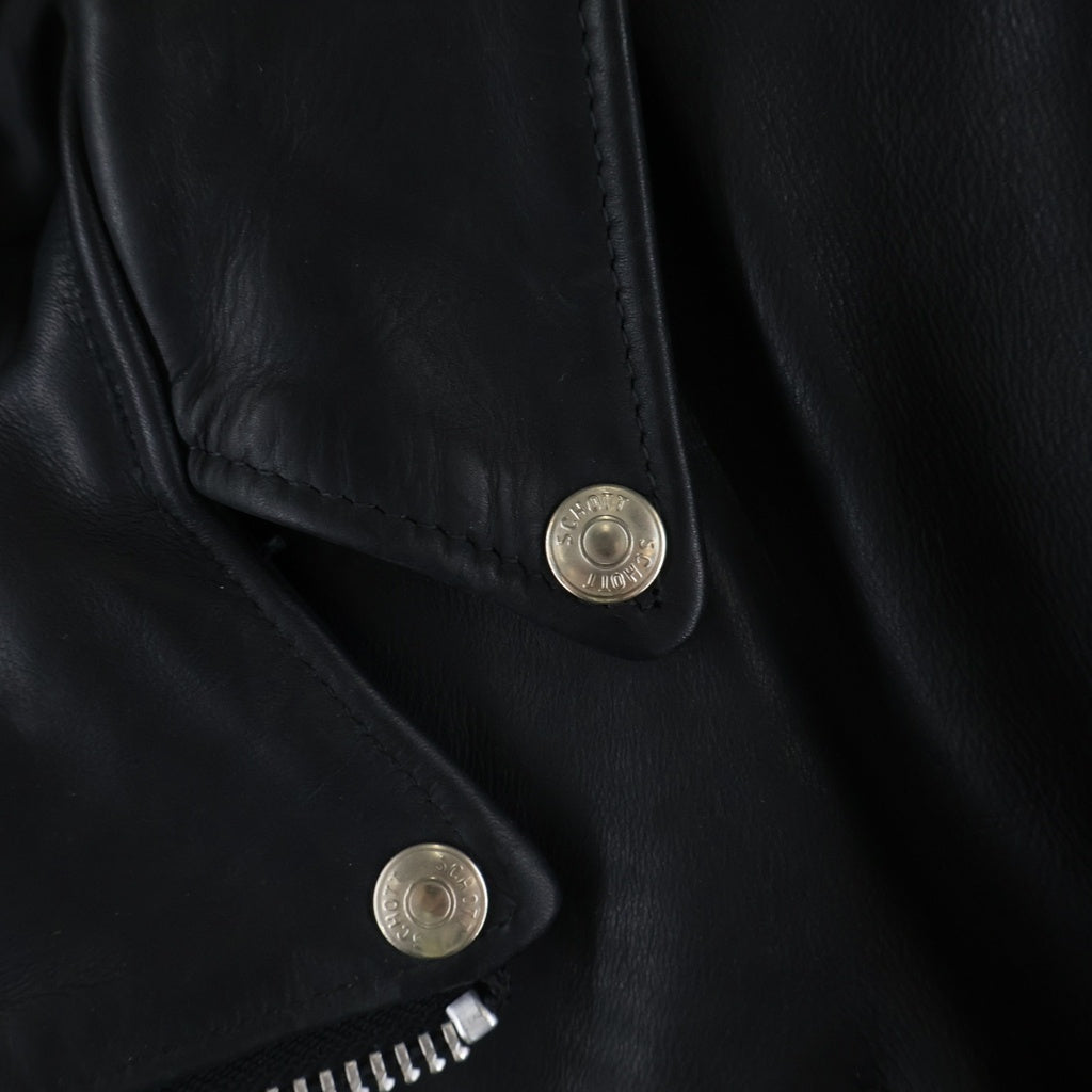SCHOTT(ショット) 80-90S VINTAGE 618 PERFECTO ダブル ライダース レザー ジャケット ブラック