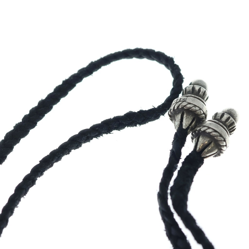 CHROME HEARTS(クロムハーツ) Leather Braid レザーブレード ボロチップ ブラック/シルバー