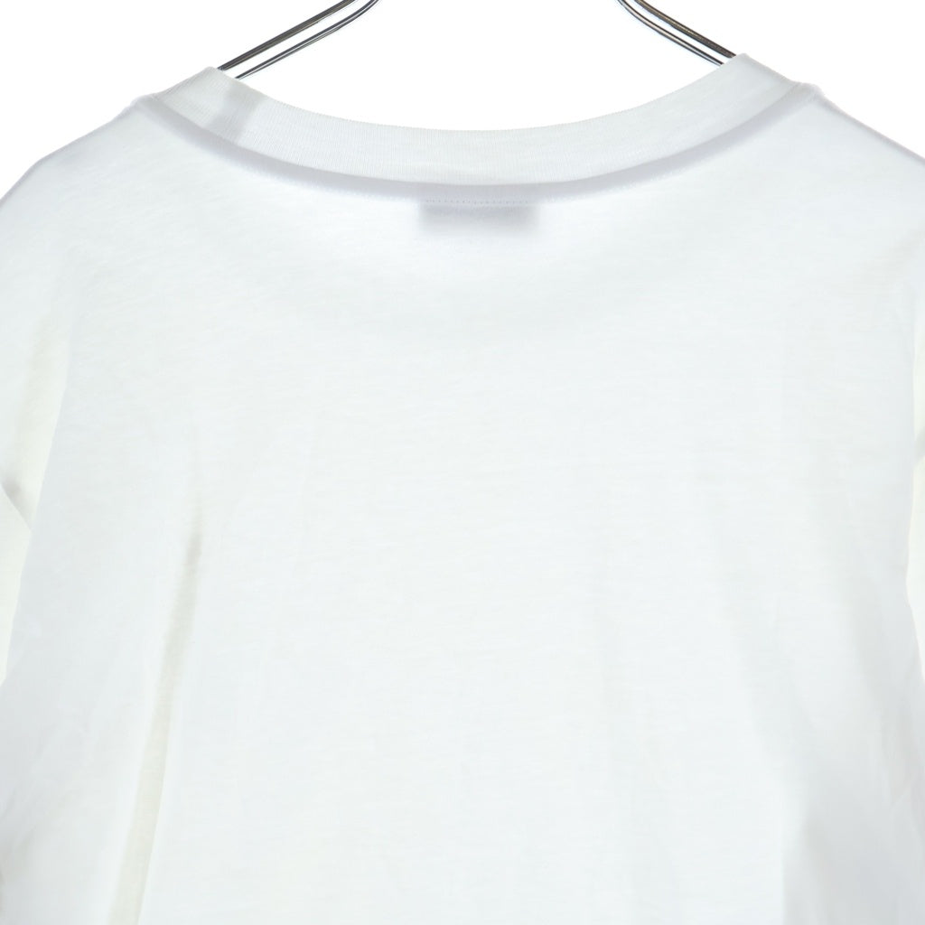 MONCLER(モンクレール) MAGLIA MANICA LUNGA フロントロゴプリント 長袖Tシャツ ホワイト I20918D00008 89A17