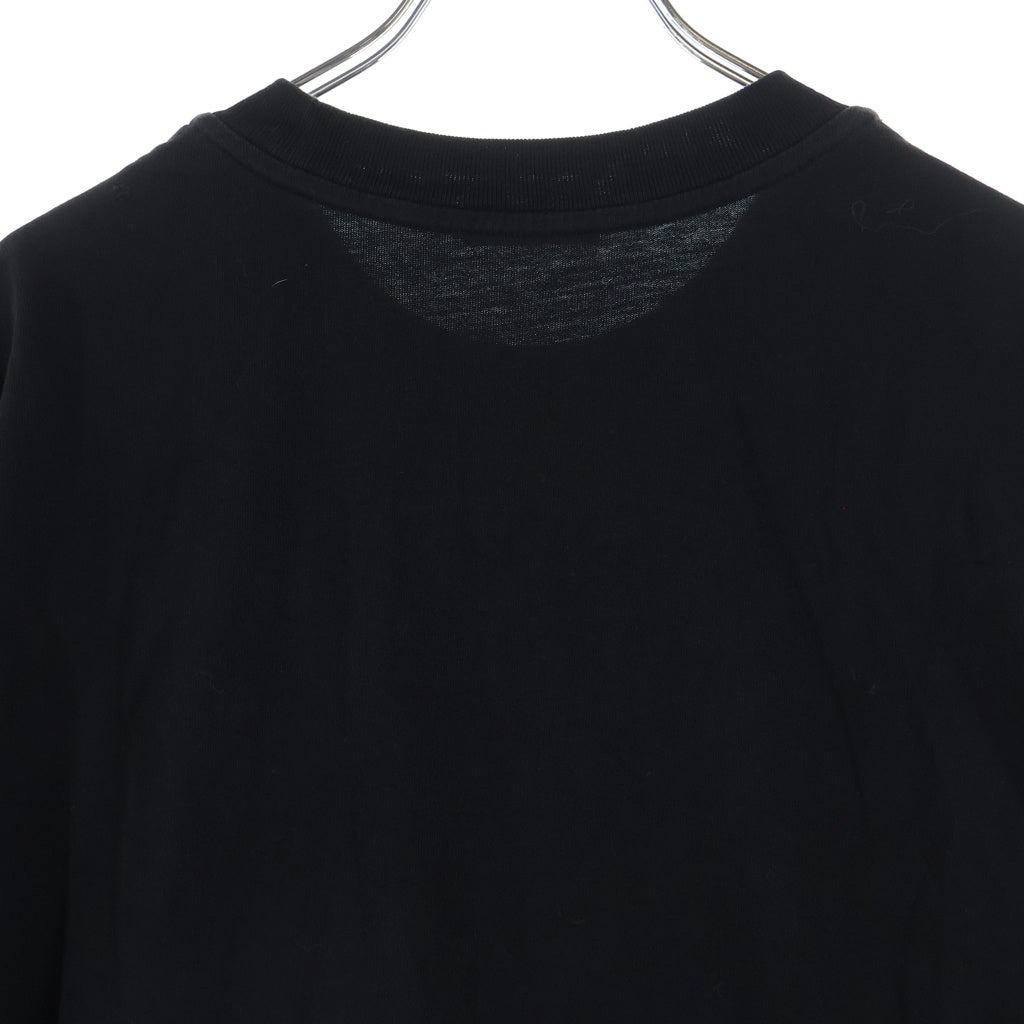 MONCLER(モンクレール) フロントロゴワッペン クルーネック半袖Tシャツカットソー ブラック I20918C00051 8390T