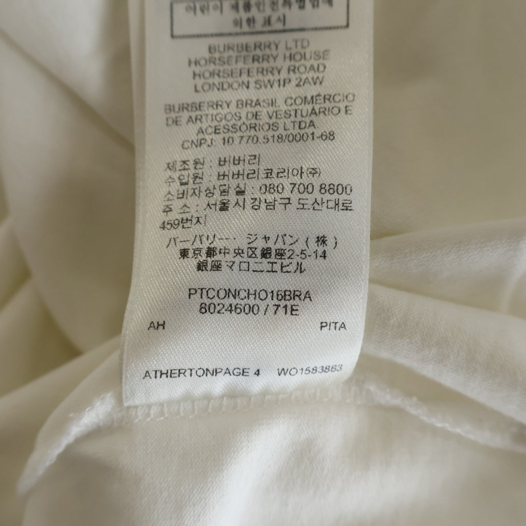 BURBERRY(バーバリー) TB MONOGLAM ONEPOINT TEE TBロゴクルーネック長袖Tシャツ ホワイト 8024600