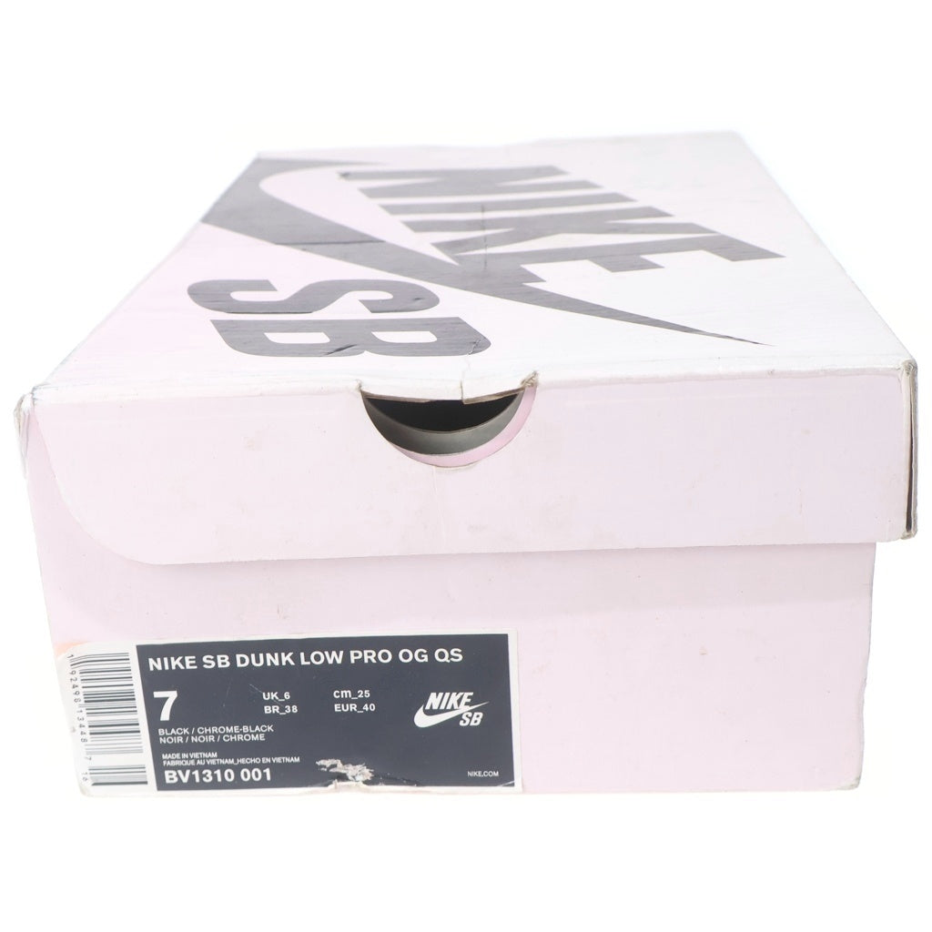 NIKE SB(ナイキエスビー) ×DIAMOND SUPPLY DUNK LOW PRO OG QS ダイヤモンド サプライ ダンク ローカットスニーカー ブラック US7/25.0cm BV1310-001