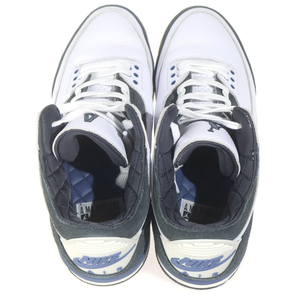NIKE(ナイキ) ×A MA MANIERE AIR JORDAN 3 RETRO OG SP FOR THE LOVE エアジョーダン3 レトロ フォー ザ ラブ ハイカットスニーカー ホワイト US10/28.0cm HV8571-100