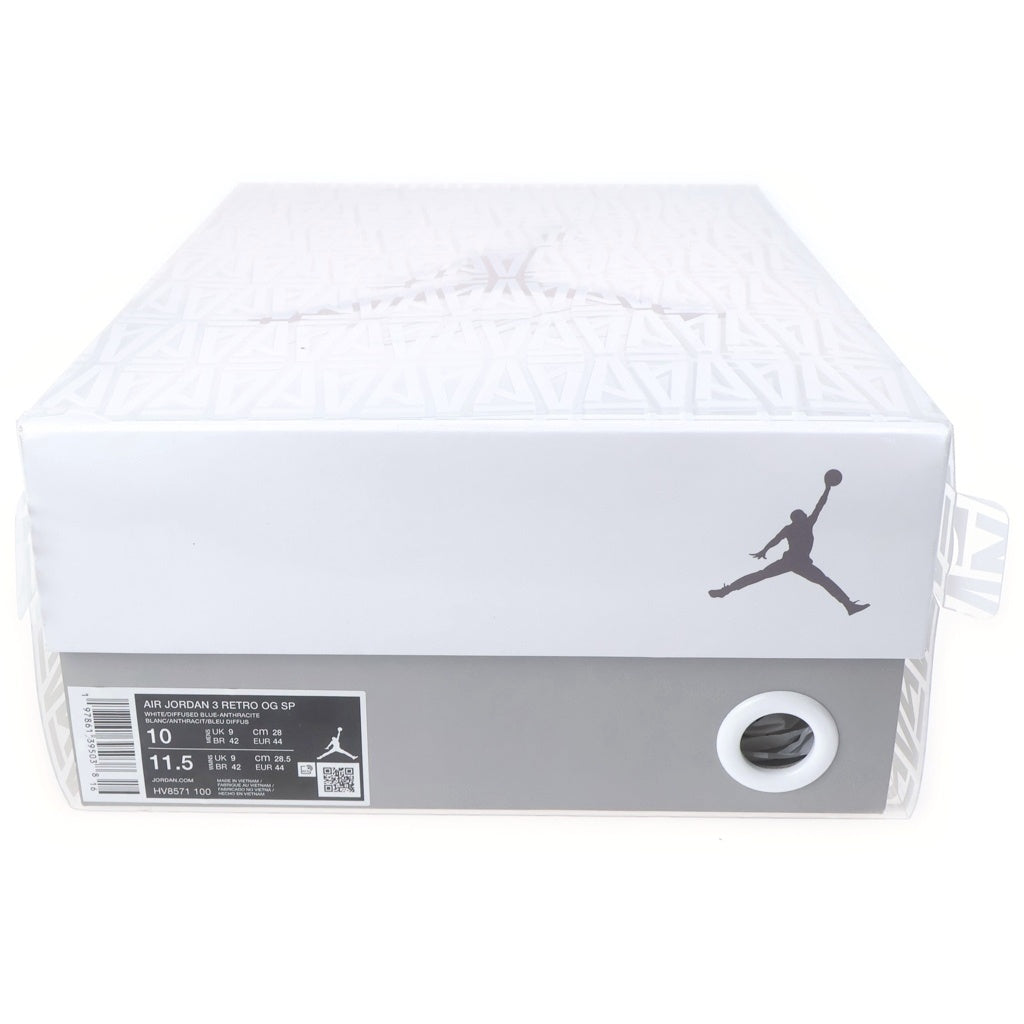 NIKE(ナイキ) ×A MA MANIERE AIR JORDAN 3 RETRO OG SP FOR THE LOVE エアジョーダン3 レトロ フォー ザ ラブ ハイカットスニーカー ホワイト US10/28.0cm HV8571-100
