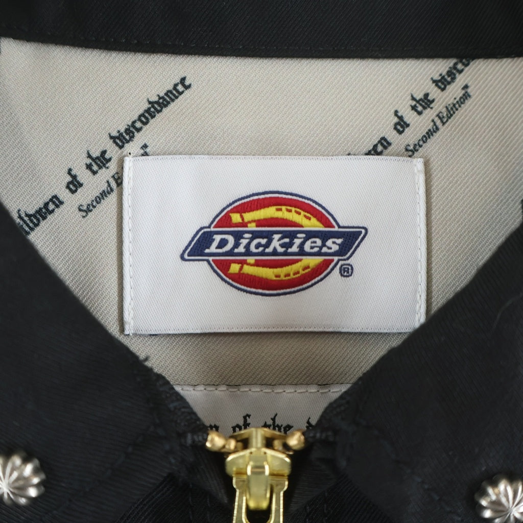Dickies(ディッキーズ) ×Children of the discordance チルドレン オブ ザ ディスコーダンス 襟刺繍スタッズ ジップアップ ブルゾン ブラック 253M10CD01