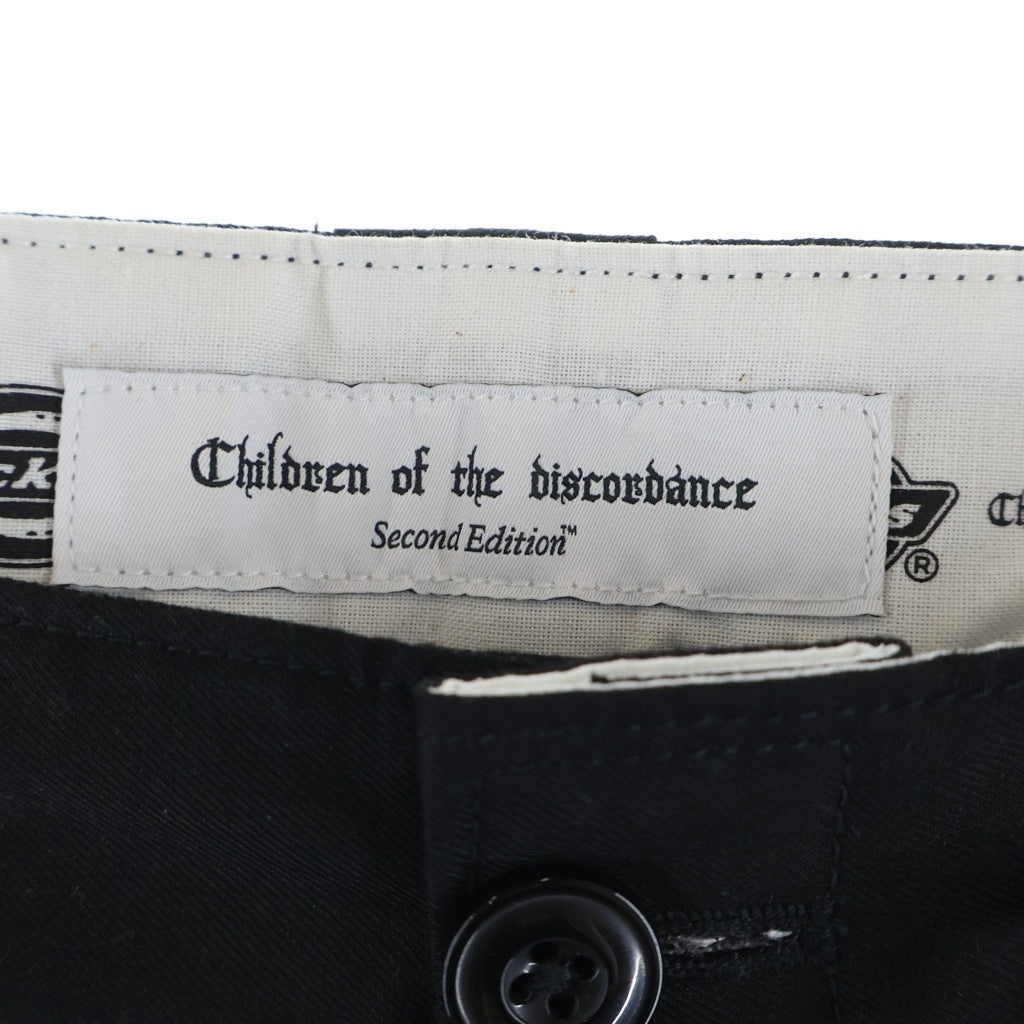 Dickies(ディッキーズ) ×Children of the discordance WORK PANTS チルドレン オブ ザ ディスコーダンス バックポケット刺繍 スタッズ ワークパンツ ブラック 253M40CD01