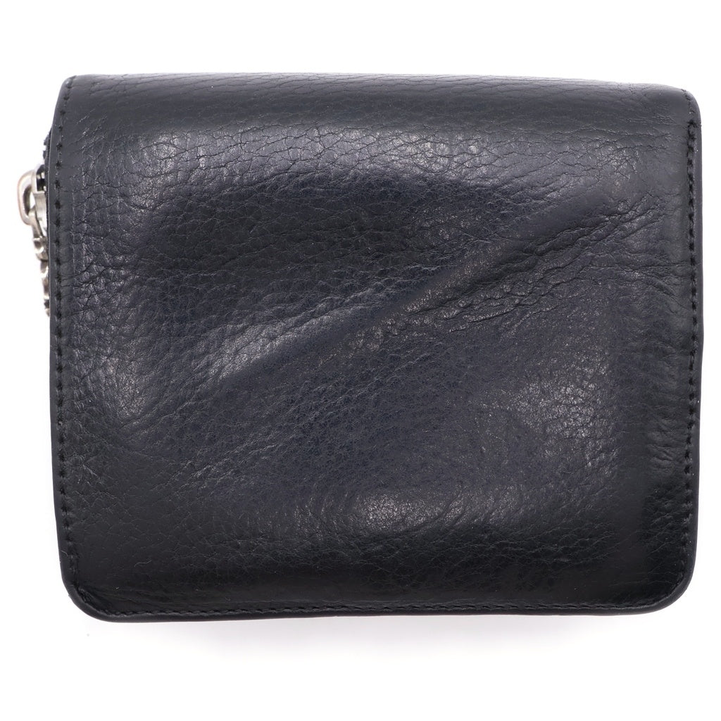 CHROME HEARTS(クロムハーツ) SQ ZIP BILL スクエアジップビル レザーウォレット 財布 ブラック