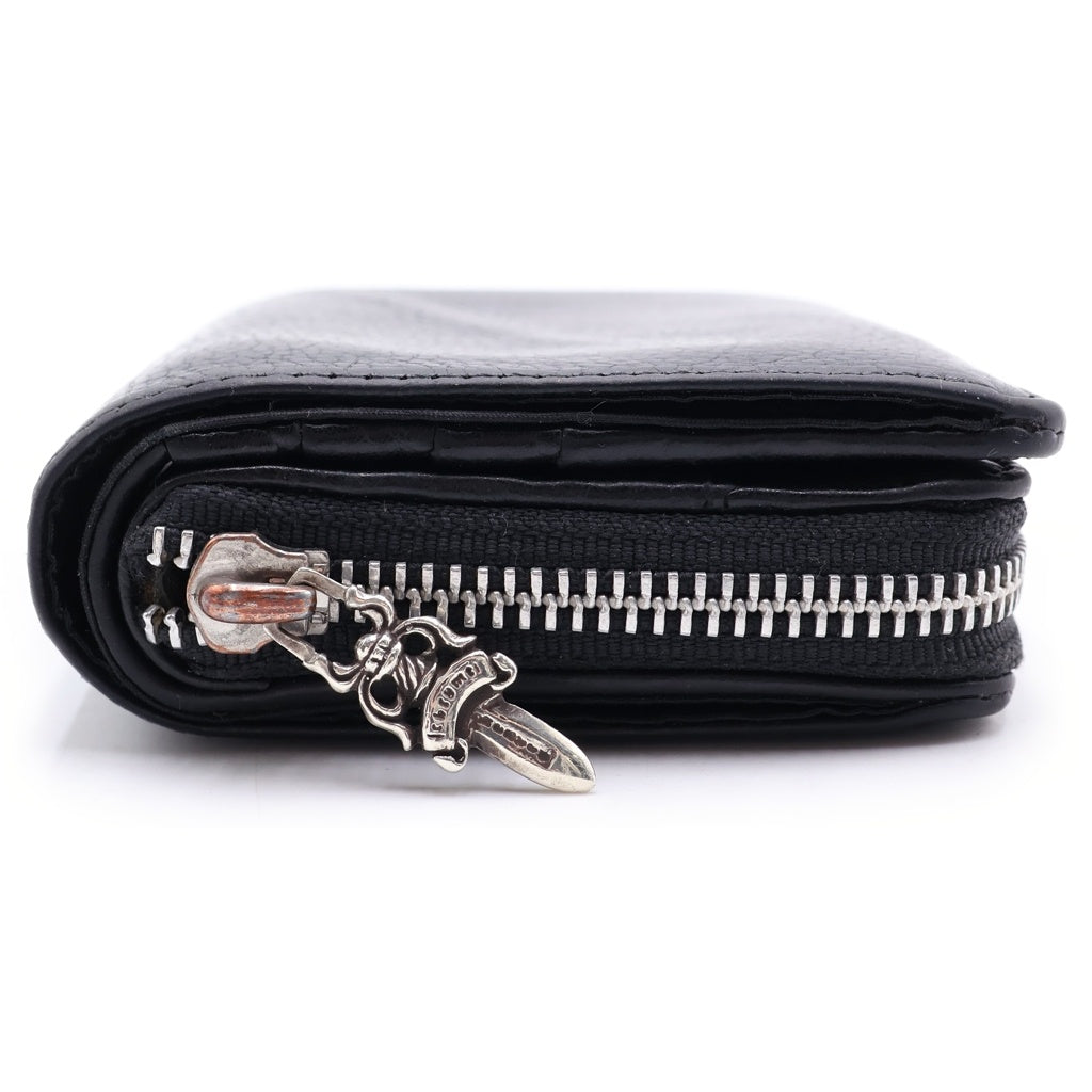 CHROME HEARTS(クロムハーツ) SQ ZIP BILL スクエアジップビル レザーウォレット 財布 ブラック