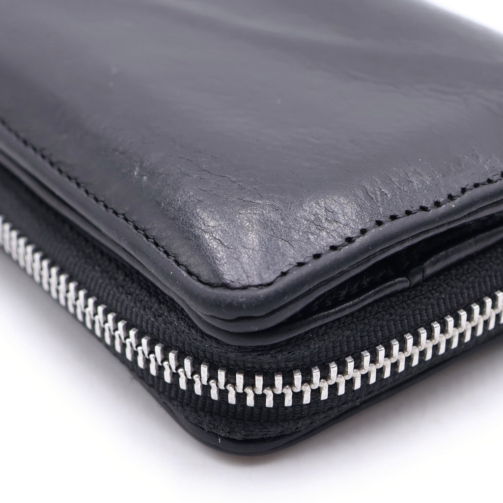 CHROME HEARTS(クロムハーツ) SQ ZIP BILL スクエアジップビル レザーウォレット 財布 ブラック