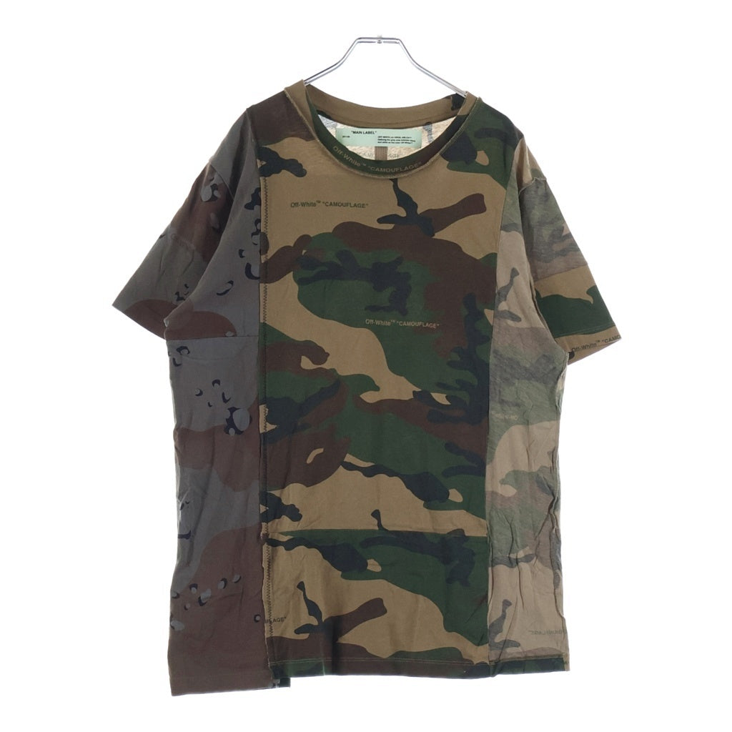 OFF-WHITE(オフホワイト) 18AW Reconstructed Camouflage リコンストラクテッド カモフラージュ 半袖Tシャツ カットソー カモ