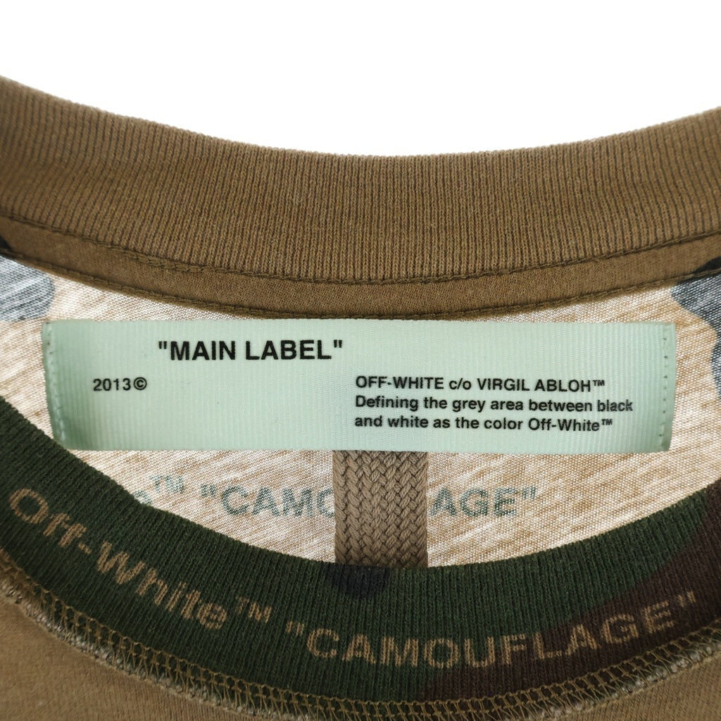 OFF-WHITE(オフホワイト) 18AW Reconstructed Camouflage リコンストラクテッド カモフラージュ 半袖Tシャツ カットソー カモ