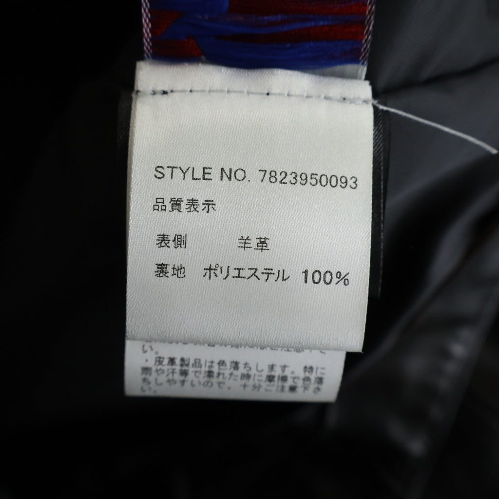 SCHOTT(ショット) 217US SHEEP ONESTAR シープ ワンスター ラムレザー ダブルライダースジャケット ブラック 7823950093