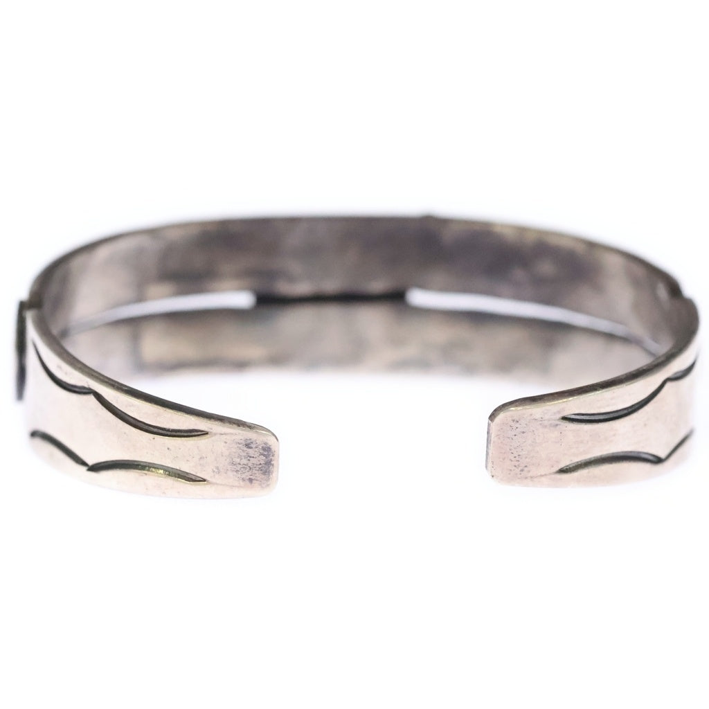 INDIAN JEWELRY(インディアンジュエリー) NAVAJO Andy Cadman ナバホ族 アンディ キャドマン作 ターコイズ ブレスレット バングル シルバー