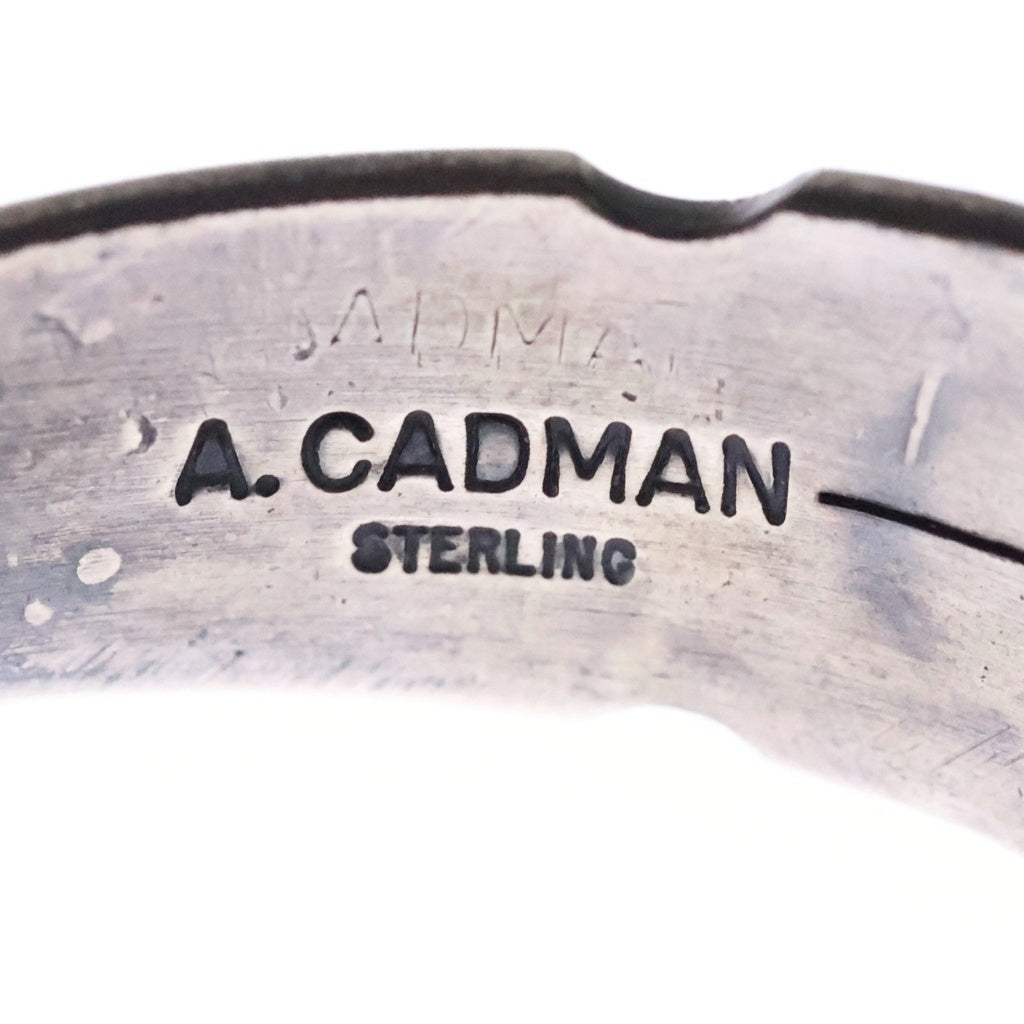 INDIAN JEWELRY(インディアンジュエリー) NAVAJO Andy Cadman ナバホ族 アンディ キャドマン作 ターコイズ ブレスレット バングル シルバー