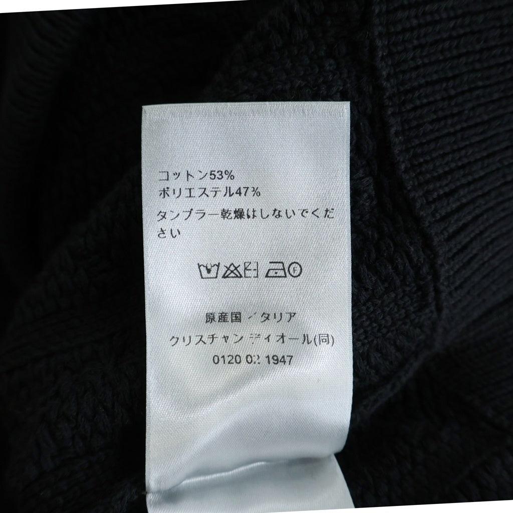 DIOR(ディオール) 25AW OBLIQUE SWEATER オブリーク 総柄 クルーネック ニット セーター ブラック 513M634A7003