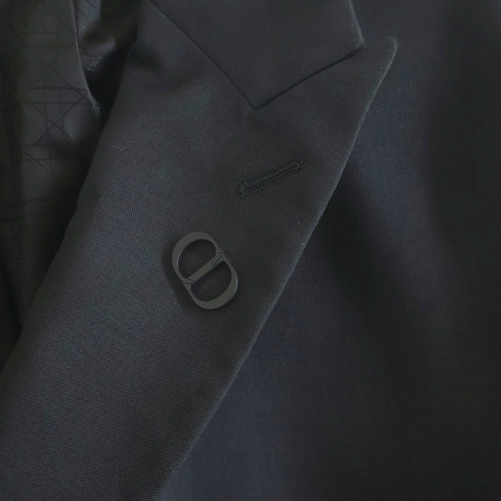 DIOR(ディオール) 22AW CDメタルダブルテーラードジャケット ブラック 113C282A4993