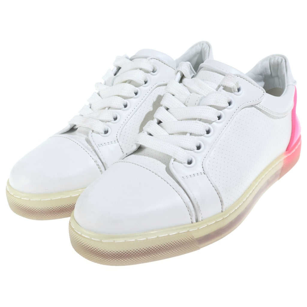CHRISTIAN LOUBOUTIN(クリスチャンルブタン) Fun Vieira ファン ヴィエイラ レザー ローカットスニーカー シューズ レディース ホワイト/ピンク