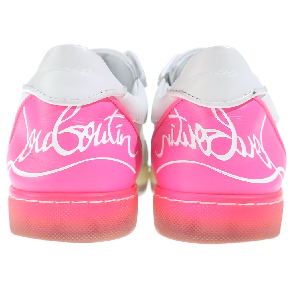 CHRISTIAN LOUBOUTIN(クリスチャンルブタン) Fun Vieira ファン ヴィエイラ レザー ローカットスニーカー シューズ レディース ホワイト/ピンク