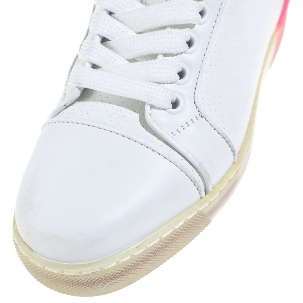 CHRISTIAN LOUBOUTIN(クリスチャンルブタン) Fun Vieira ファン ヴィエイラ レザー ローカットスニーカー シューズ レディース ホワイト/ピンク
